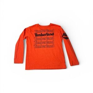 Timberland Kids Vibrant Orange Long Sleeve Tee